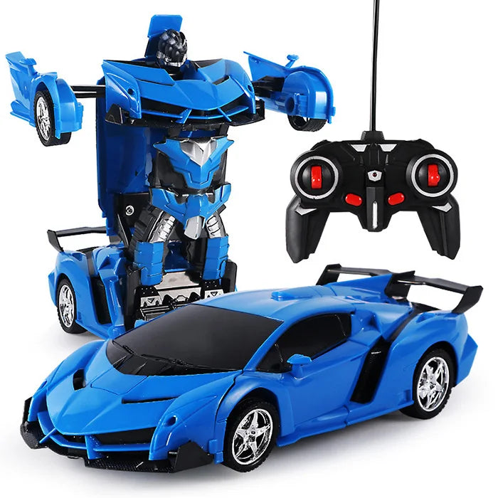 1/18 Scale Remote Control Robot Car (One-Button Transformation)